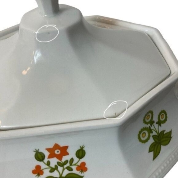 Heritage Posy By Johnson Brothers Covered Vegetable Dish With Handles England - Picture 14 of 14